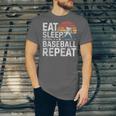 Baseball Fan Vintage Retro Eat Sleep Baseball Repeat Unisex Jersey T-Shirt Baseball Fan Vintage Retro Eat Sleep Baseball Repeat Unisex Jersey T-Shirt