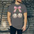 Baseball Girls Women Coquette Pink Bow Baseball Unisex Jersey T-Shirt Baseball Girls Women Coquette Pink Bow Baseball Unisex Jersey T-Shirt