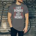 Baseball Joke Tee I Hit Bombs For Hot Moms Player Pitcher Unisex Jersey T-Shirt