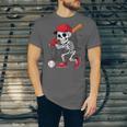 Baseball Skeleton Halloween Playing Unisex Jersey T-Shirt Baseball Skeleton Halloween Playing Unisex Jersey T-Shirt