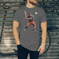 Bigfoot Playing Baseball Boys Kids Men Baseball Player Unisex Jersey T-Shirt