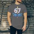 Blue Camo Baseball 67 Six Seven Camo Ice Cream Drip Boy Teen Unisex Jersey T-Shirt