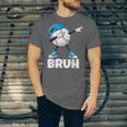 Boys Baseball Graphic Tee Teen Apparel Cute Meme Bruh Unisex Jersey T-Shirt
