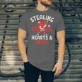 Boys Baseball Valentines Day Stealing Hearts Valentine Kids Unisex Jersey T-Shirt Boys Baseball Valentines Day Stealing Hearts Valentine Kids Unisex Jersey T-Shirt