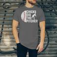 Chicks Dig The Pitcher Baseball Unisex Jersey T-Shirt Chicks Dig The Pitcher Baseball Unisex Jersey T-Shirt