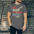 Eat Sleep Baseball Repeat Bat Ball Player Fan Unisex Jersey T-Shirt Eat Sleep Baseball Repeat Bat Ball Player Fan Unisex Jersey T-Shirt