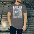 I Hit 100 Days Of School Baseball Ice Cream Drip Boys Girls Unisex Jersey T-Shirt