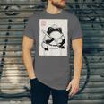 Japanese Grumpy Frog Baseball Player Baseball Unisex Jersey T-Shirt