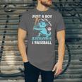 Just A Boy Who Loves Axolotls & Baseball Unisex Jersey T-Shirt