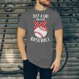 Just A Girl Who Loves Baseball Cute Retro Baseball Lover Unisex Jersey T-Shirt