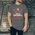 Most Likely To Play Baseball With Santa Christmas Pajamas Unisex Jersey T-Shirt Most Likely To Play Baseball With Santa Christmas Pajamas Unisex Jersey T-Shirt