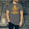 Melting Baseball Mascot Slugger Bat Cap Cartoon Unisex Jersey T-Shirt Melting Baseball Mascot Slugger Bat Cap Cartoon Unisex Jersey T-Shirt