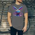 Neon Dripping Baseball And Bats Colorful Sports Art Unisex Jersey T-Shirt Neon Dripping Baseball And Bats Colorful Sports Art Unisex Jersey T-Shirt