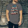 SEIS Siete Guey Baseball Drip Mexico Spanish 67 Slang Boys Unisex Jersey T-Shirt SEIS Siete Guey Baseball Drip Mexico Spanish 67 Slang Boys Unisex Jersey T-Shirt