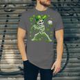 St Patricks Day Baseball Skeleton Irish Leprechaun Hat Boys Unisex Jersey T-Shirt