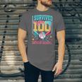 I Survived 100 Days Of School Baseball Drip Students Teacher Unisex Jersey T-Shirt