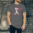 Valentines Day Baseball Batter Silhouette Heart For Men Boys Unisex Jersey T-Shirt