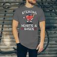 Women's Valentines Day Baseball Stealing Hearts Bases Boys Kids Men Unisex Jersey T-Shirt Women's Valentines Day Baseball Stealing Hearts Bases Boys Kids Men Unisex Jersey T-Shirt