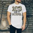 100 Days Of School Camo Baseball Camouflage For Kids Unisex Jersey T-Shirt