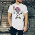 8th Birthday Baseball Ice-Cream Drip 8 Years Old Boys Girls Unisex Jersey T-Shirt
