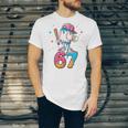 Baseball Drip Number 67 Six Seven Meme Ice Cream Dripping Unisex Jersey T-Shirt Baseball Drip Number 67 Six Seven Meme Ice Cream Dripping Unisex Jersey T-Shirt