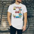 Baseball Ice Cream Drip Vehicles Youth Baseball Drip Premium Tri-Blend Unisex Jersey T-Shirt