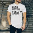 Baseball Lead Never Follow Leaders Team Captain Leadership Premium Tri-Blend Unisex Jersey T-Shirt