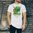 Baseball Life Style Ice Cream Drip Green Premium Tri-Blend Unisex Jersey T-Shirt