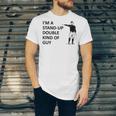 Baseball Pun Saying I'm a Stand Up Double Type Of Guy Unisex Jersey T-Shirt