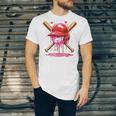 Boys Valentine Day Baseball Helmet Drip Ice-Cream Youth Kids Unisex Jersey T-Shirt