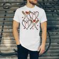 Coquette Bow XOXO Baseball Lover Heart Valentine Game Day Unisex Jersey T-Shirt