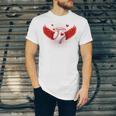 Cute Baseball &Cupid Wings Happy Valentines Boys Men Unisex Jersey T-Shirt