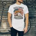 Faith Family Freedom Patriotic Christian Baseball Game Day Unisex Jersey T-Shirt Faith Family Freedom Patriotic Christian Baseball Game Day Unisex Jersey T-Shirt