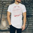 Hit Hard Run Fast Turn Left Baseball Fan Red Graphic Unisex Jersey T-Shirt Hit Hard Run Fast Turn Left Baseball Fan Red Graphic Unisex Jersey T-Shirt