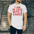 I Am In Love With A Gamer Cute Valentines Day Gamer Couple Raglan Baseball Tee Unisex Jersey T-Shirt I Am In Love With A Gamer Cute Valentines Day Gamer Couple Raglan Baseball Tee Unisex Jersey T-Shirt