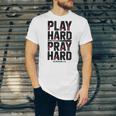 Play Hard Pray Hard Youth Boy Christian Baseball Jesus Unisex Jersey T-Shirt Play Hard Pray Hard Youth Boy Christian Baseball Jesus Unisex Jersey T-Shirt