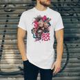 Punk Girl With Anger Kanji And Baseball Bat Unisex Jersey T-Shirt Punk Girl With Anger Kanji And Baseball Bat Unisex Jersey T-Shirt