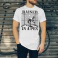 Raised In a Pen Baseball Pitcher Saying Bullpen Unisex Jersey T-Shirt Raised In a Pen Baseball Pitcher Saying Bullpen Unisex Jersey T-Shirt