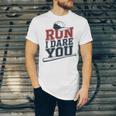 Run I Dare You Baseball Catcher Player Fan Unisex Jersey T-Shirt Run I Dare You Baseball Catcher Player Fan Unisex Jersey T-Shirt