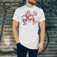 Santa Playing Baseball Catcher Merry Christmas Sport Player Unisex Jersey T-Shirt Santa Playing Baseball Catcher Merry Christmas Sport Player Unisex Jersey T-Shirt