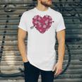 Valentine's Day Baseball Heart Softball Player Sports Lover Unisex Jersey T-Shirt