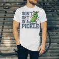 Youth Baseball Catcher Humor Don’t Get In A Pickle Unisex Jersey T-Shirt Youth Baseball Catcher Humor Don’t Get In A Pickle Unisex Jersey T-Shirt