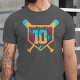 10 Years Old 10th Birthday Baseball Ice Cream Dripping Boys Unisex Jersey T-Shirt 10 Years Old 10th Birthday Baseball Ice Cream Dripping Boys Unisex Jersey T-Shirt
