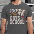 100 Days Of School Baseball 100th Day Of School Coquette Bow Unisex Jersey T-Shirt 100 Days Of School Baseball 100th Day Of School Coquette Bow Unisex Jersey T-Shirt