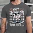 100 Days Of School Baseball Bat 100th Day Of School Unisex Jersey T-Shirt