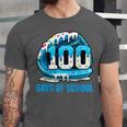 100 Days Of School Baseball Drip Ice Cream Kid Boy 100th Day Unisex Jersey T-Shirt