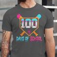 100 Days Of School Baseball Ice Cream Drip 100th Day School Unisex Jersey T-Shirt 100 Days Of School Baseball Ice Cream Drip 100th Day School Unisex Jersey T-Shirt