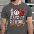 100 Days Of School Cute Bow Baseball Boy Girl Teacher Unisex Jersey T-Shirt