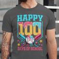 100 Days Of School Kids Baseball Drip 100th Day Of School Unisex Jersey T-Shirt