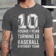 10th Birthday Rookie Of The Year Baseball Double Digit Humor Unisex Jersey T-Shirt 10th Birthday Rookie Of The Year Baseball Double Digit Humor Unisex Jersey T-Shirt